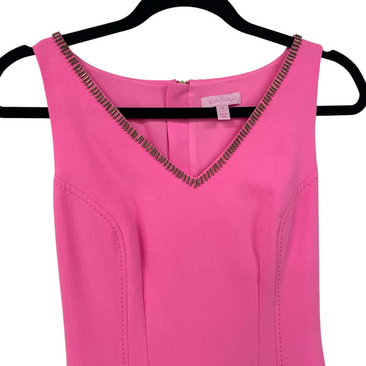 NWT Lilly Pulitzer Sleeveless Monica Dress Sunkissed Pink Womens 0