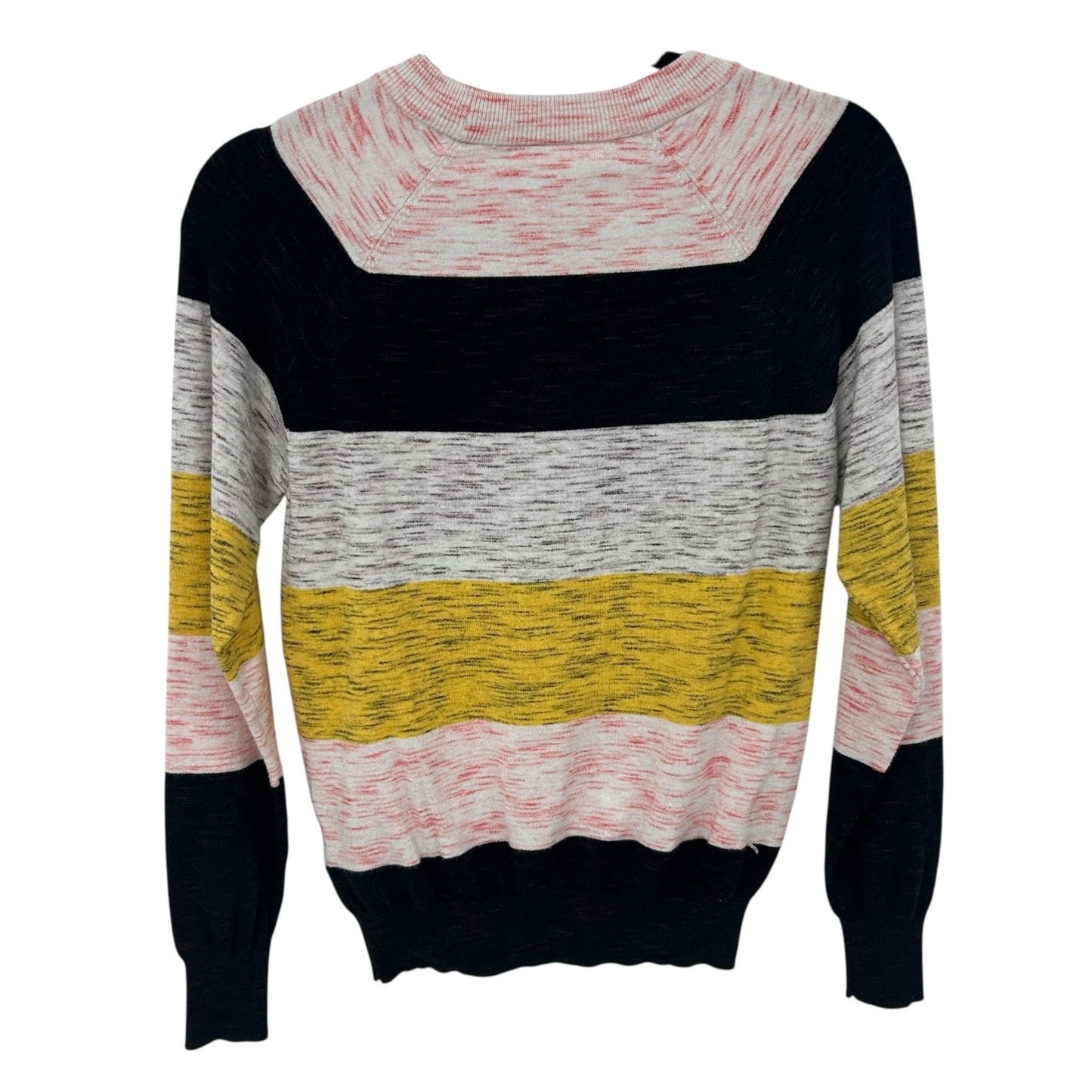 by Anthropologie Pink Multicolor Sailboat Striped Pullover Sweater Womens XS