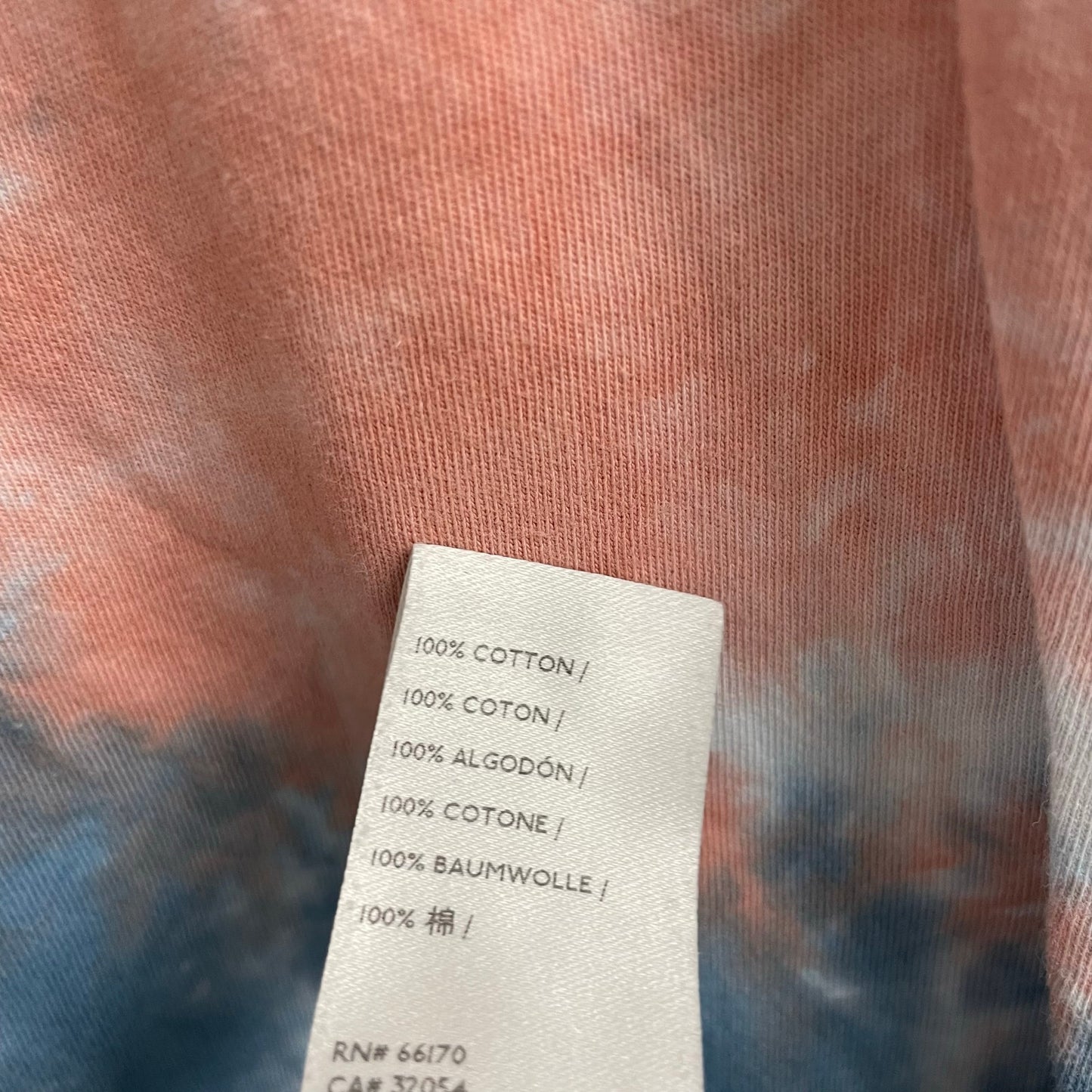 We The Free Be Free Tie Dye Oversize Long Sleeve T Shirt Cotton Candy Medium