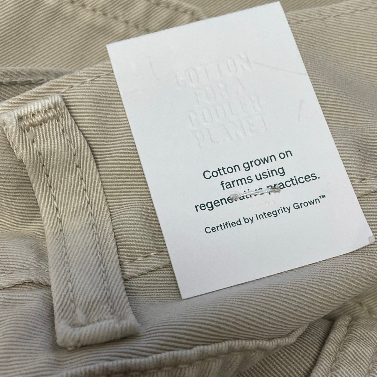 NWT AGOLDE Sefton Pant in Comb Cream Pure Cotton Womens Size 24