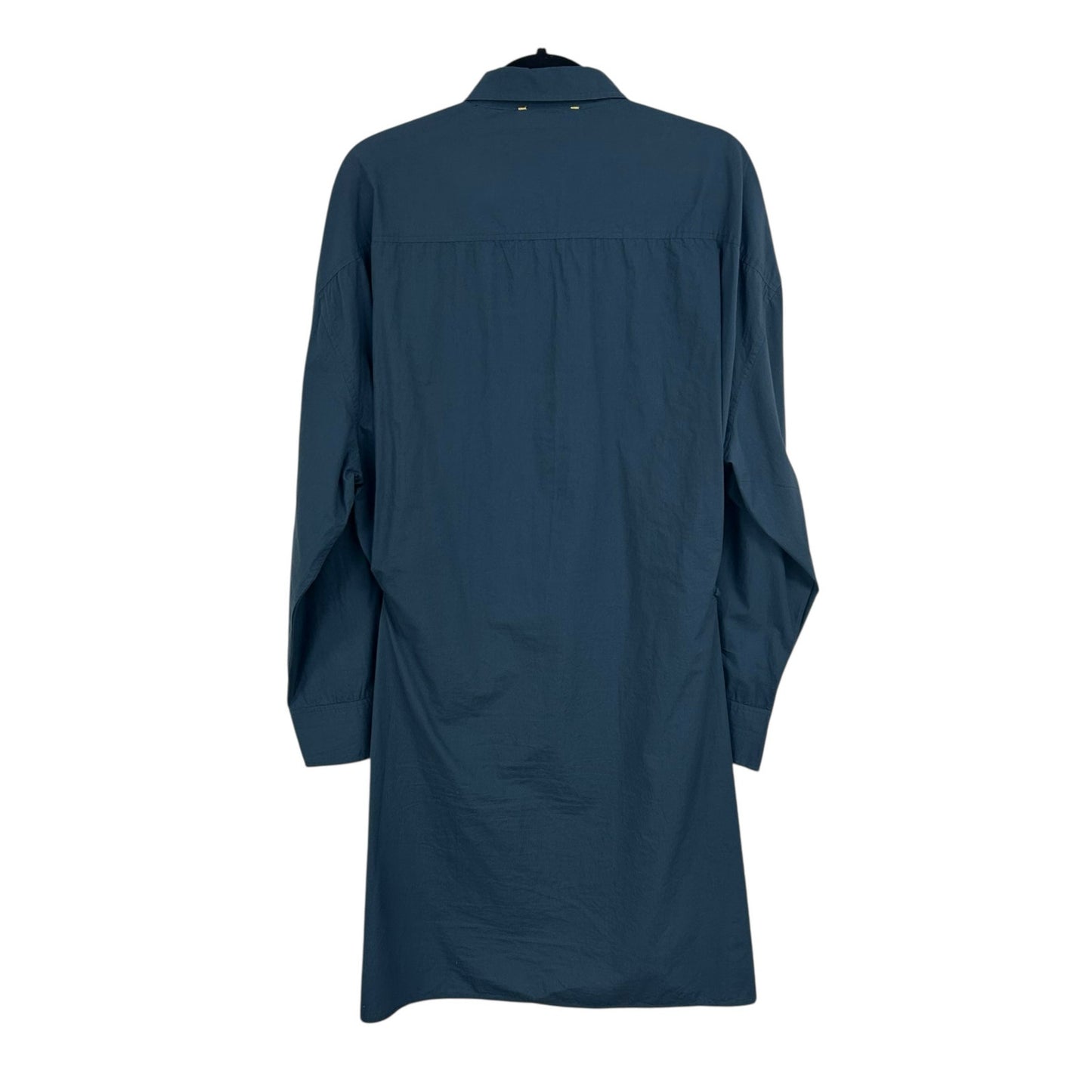 Kerri Rosenthal Midnight Blue Heart Elbow Patch Lilli Mini Shirt Dress Womens XL