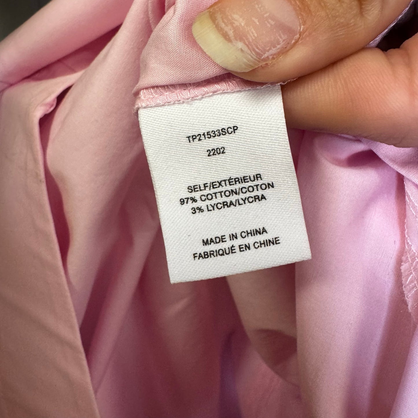 NWT Derek Lam 10 Crosby Pink Flora Long Sleeve Asymmetric Shirt Dress Womens 2