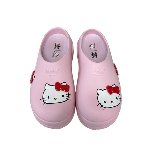 Adidas x Hello Kitty Pink AdiFom Stan Smith Slip On Platform Mules Womens Size 9