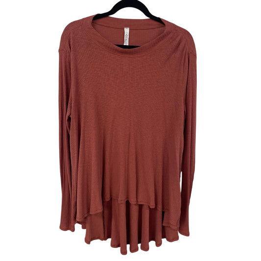 Lululemon Dare to Drape Long Sleeve Tunic Top Rustic Clay Orange Womens Large