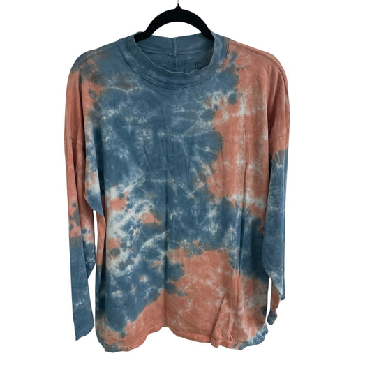 We The Free Be Free Tie Dye Oversize Long Sleeve T Shirt Cotton Candy Medium