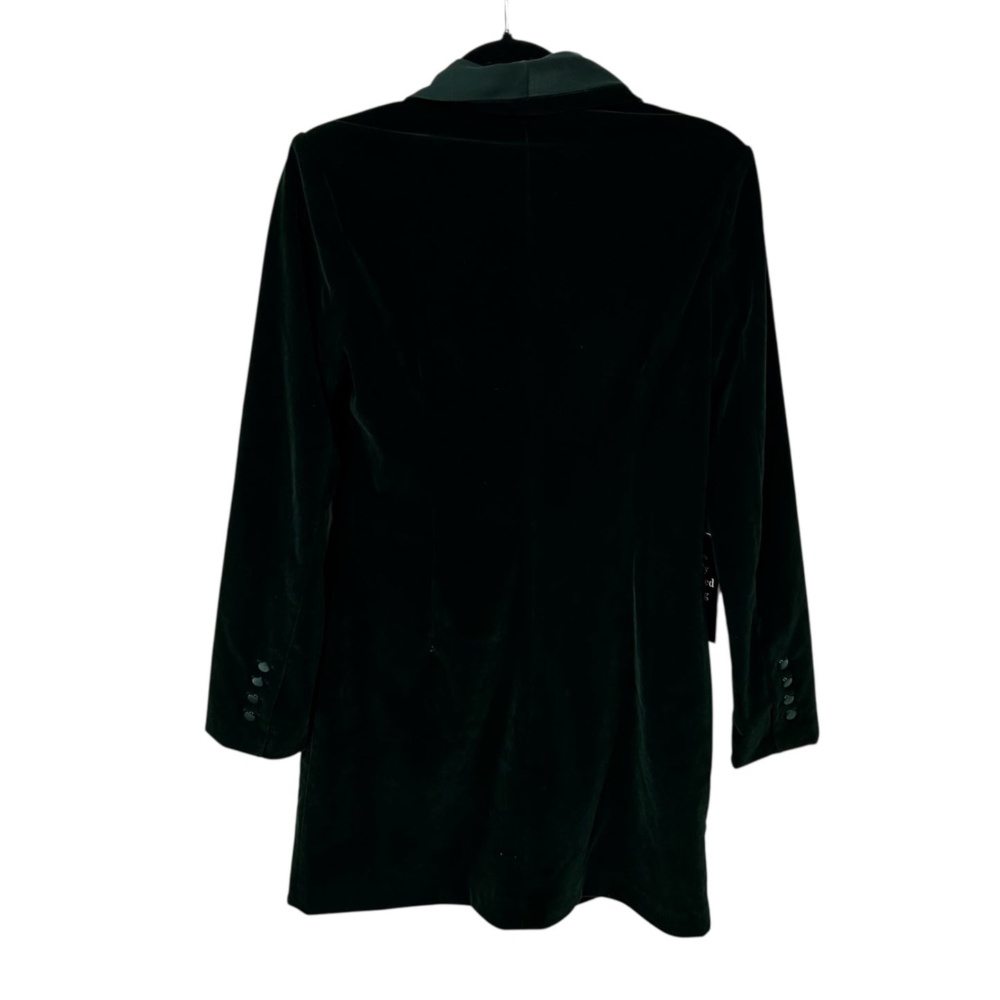 NWT Pomander Place Dark Green Velvet Stacie Mini Dress Womens 6