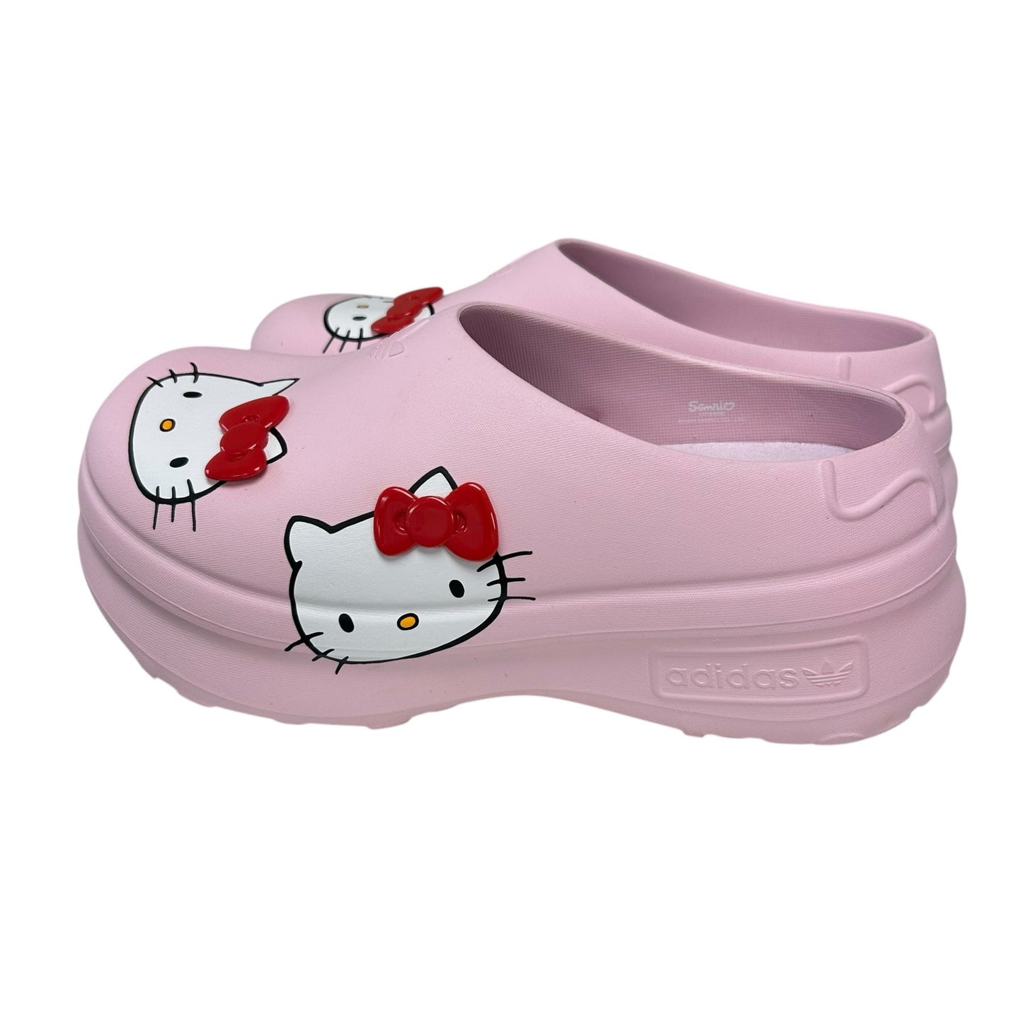 Adidas x Hello Kitty Pink AdiFom Stan Smith Slip On Platform Mules Womens Size 9