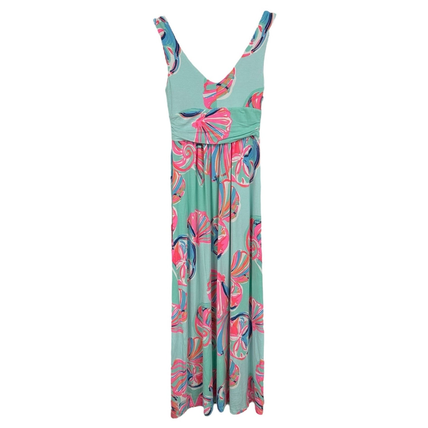 Lilly Pulitzer Minty Fresh On The Rocks Sloane Sleeveless Maxi Dress Womens XS