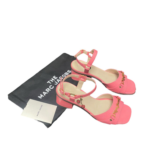 Marc Jacobs The Charm Sandal Pink Patent Leather Womens Size 35 / US 5