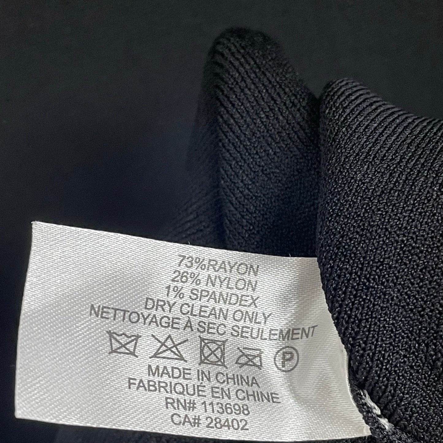 Shoshanna Bell Sleeve Black Blue Knit Pratt Sweater Dress Womens Size Small