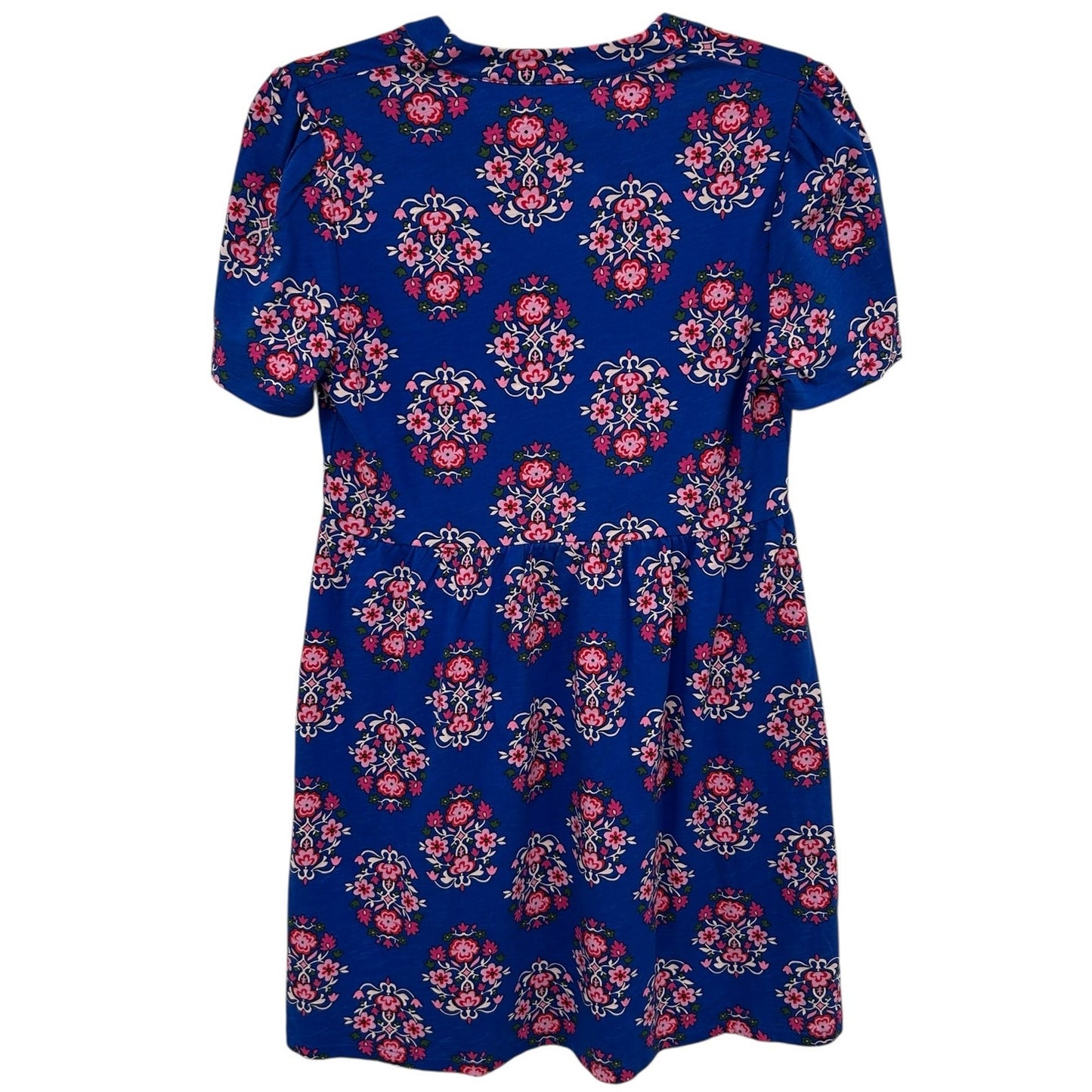 NWT Boden Bright Blue Wildflower Stamp Naomi Short Sleeve Dress Womens Petite 6
