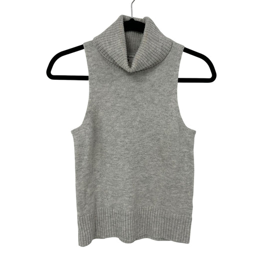 Madewell Heather Cloud Hallowell Turtleneck Wool Blend Sweater Tank Womens XS