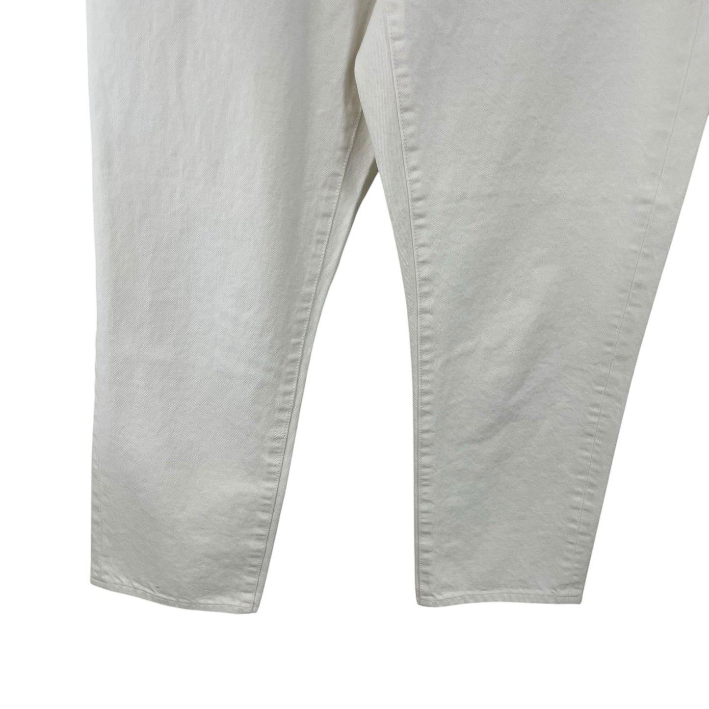 Tory Burch Wide Leg High Rise Ivory Denim Jean Womens 31