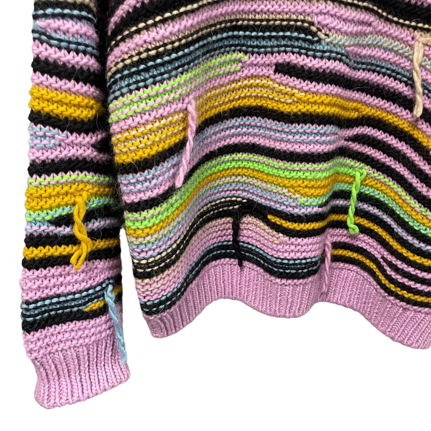 Essentiel Antwerp Cincinatti Striped Inside Out Sweater Lilac Stripe Medium