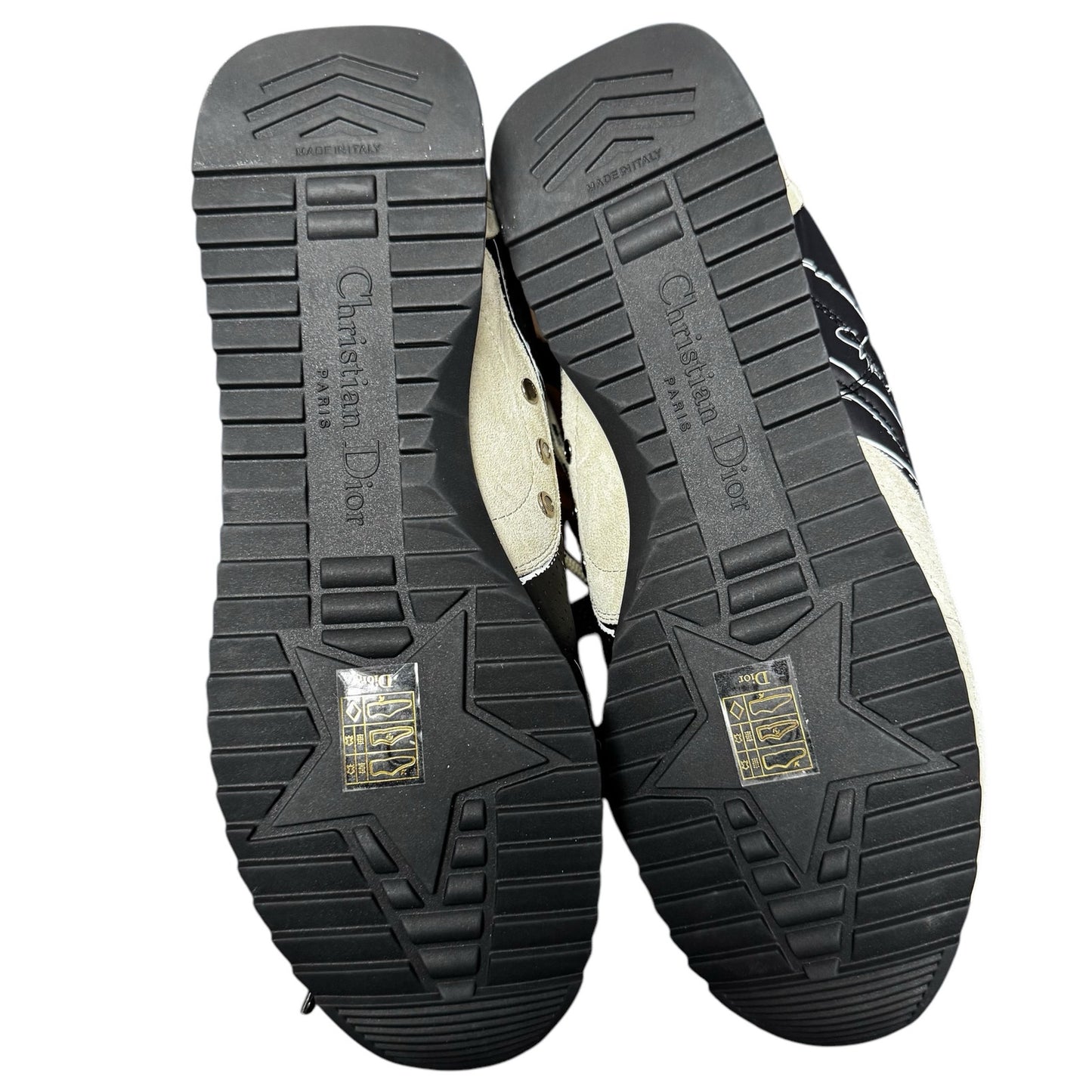 Christian Dior Black Calfskin D Sketch Sneaker Womens 9