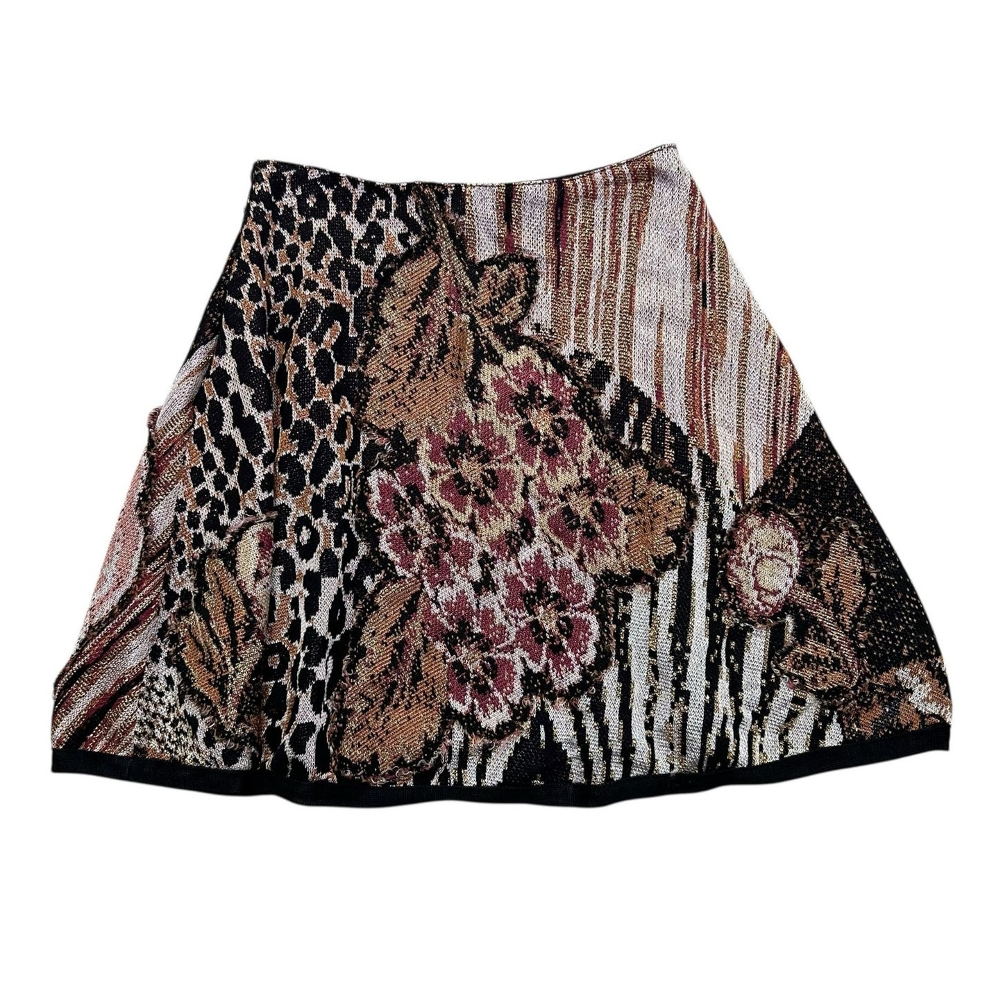 Cecilia Prado Rose Hips Floral Print Skater Mini Skirt Womens Petite Small