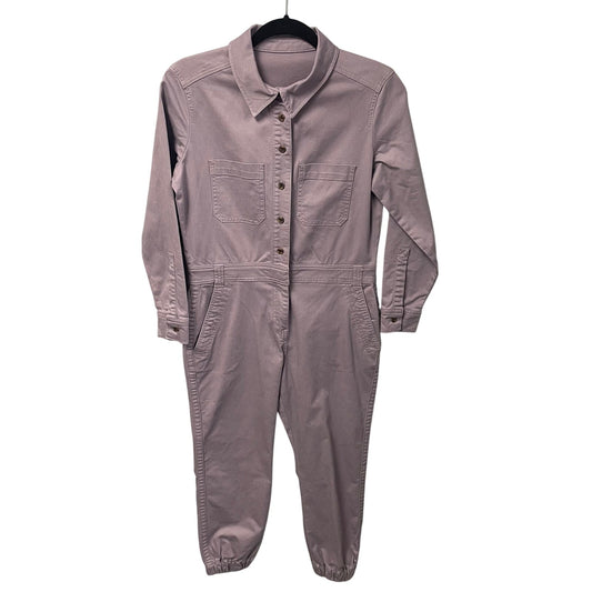 Boden Carly Jumpsuit Cargo Boilersuit Soft Denim Lavender Womens Size 6 Petite
