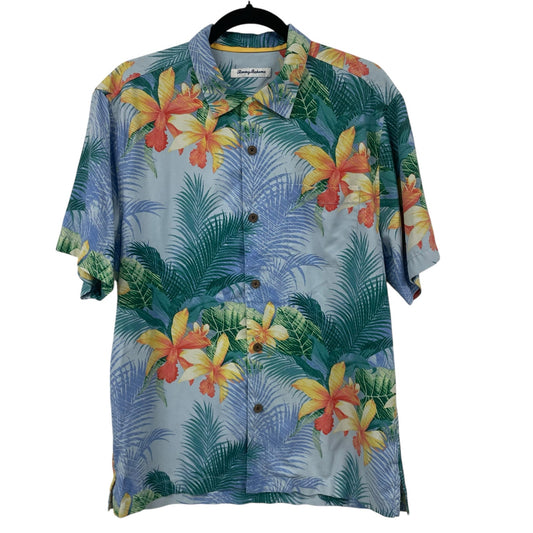 Tommy Bahama Shadows In Paradise IslandZone Camp Shirt Mens Medium