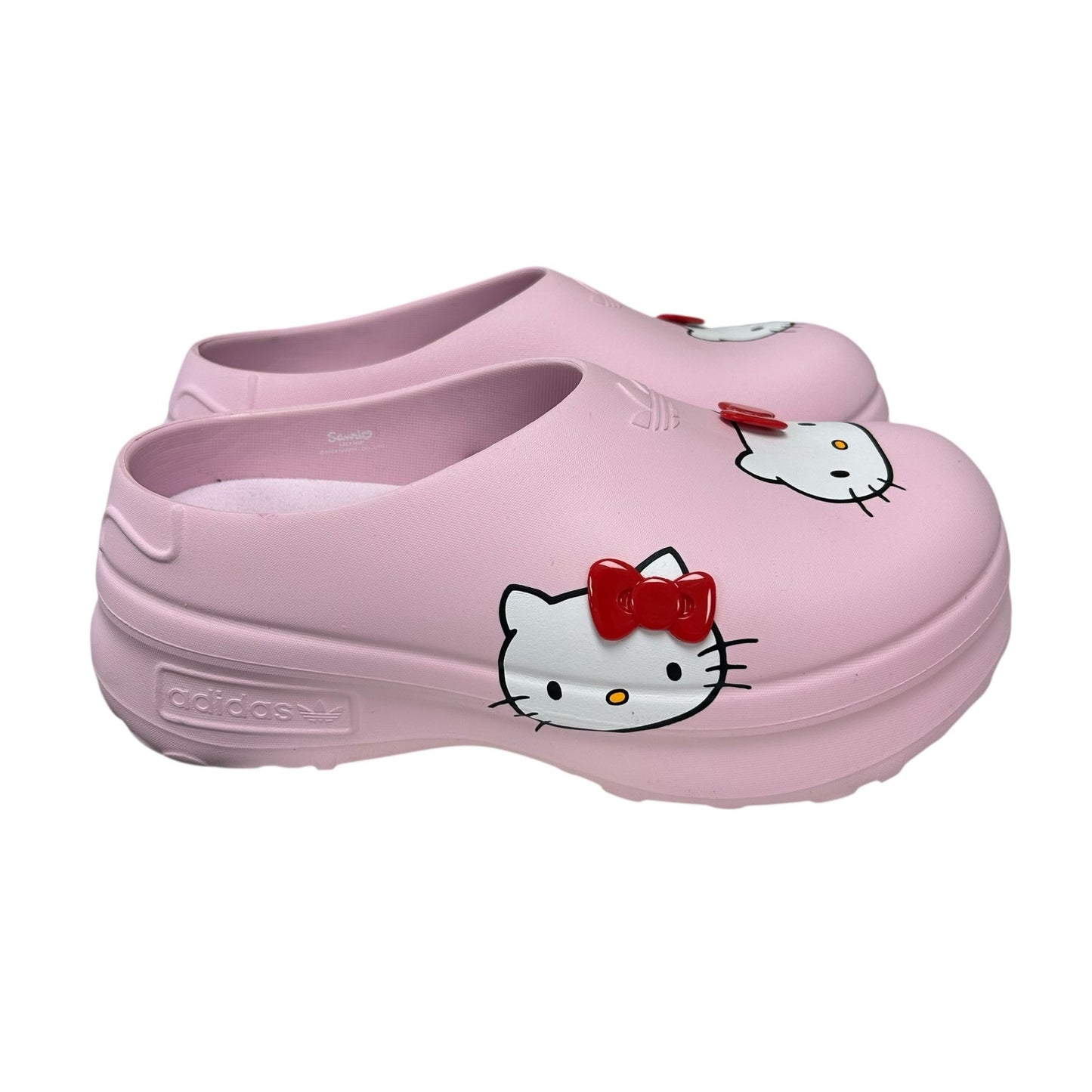Adidas x Hello Kitty Pink AdiFom Stan Smith Slip On Platform Mules Womens Size 9
