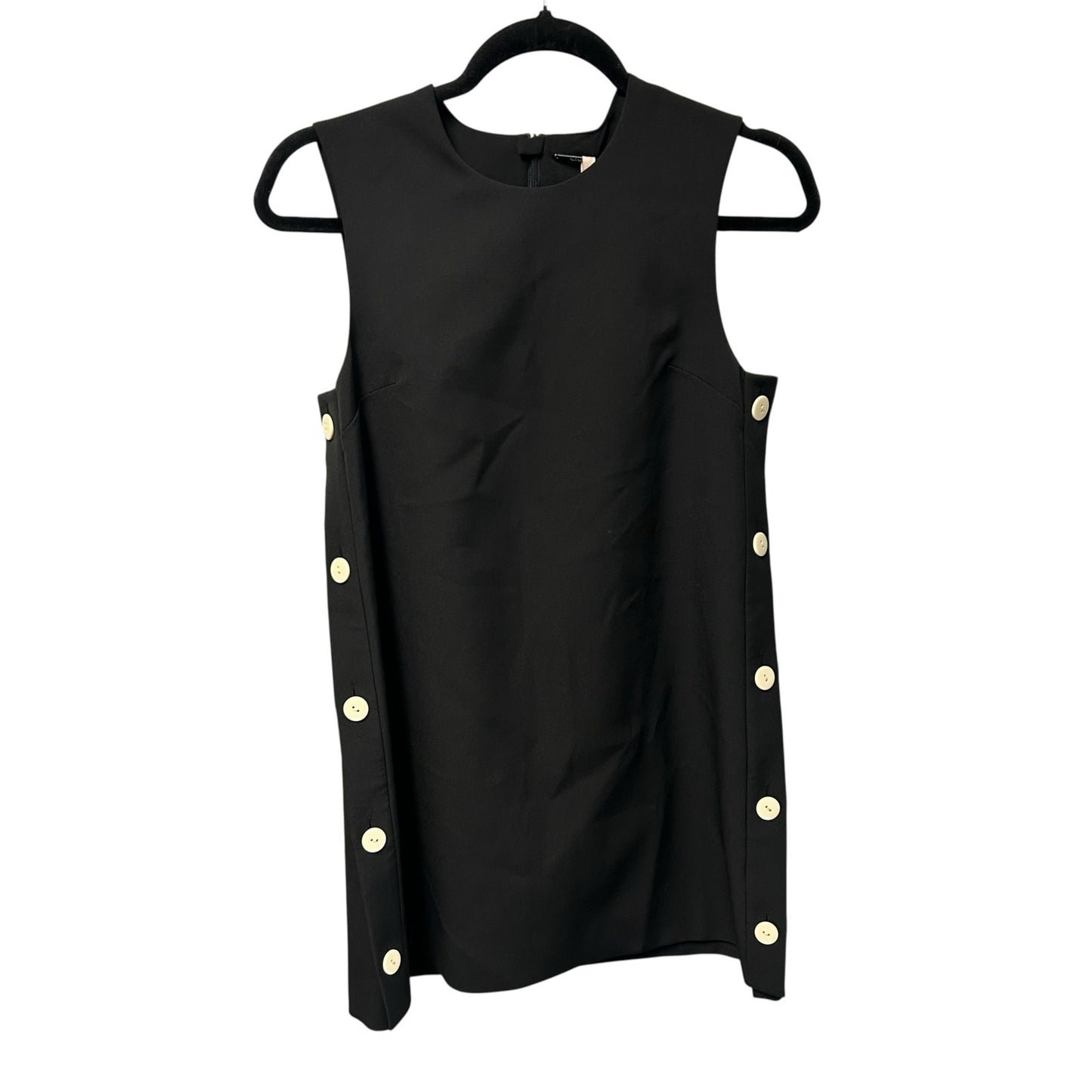 NWT Alexis Black Libra Buttoned Sleeveless Cady Mini Shift Dress Womens Size XS