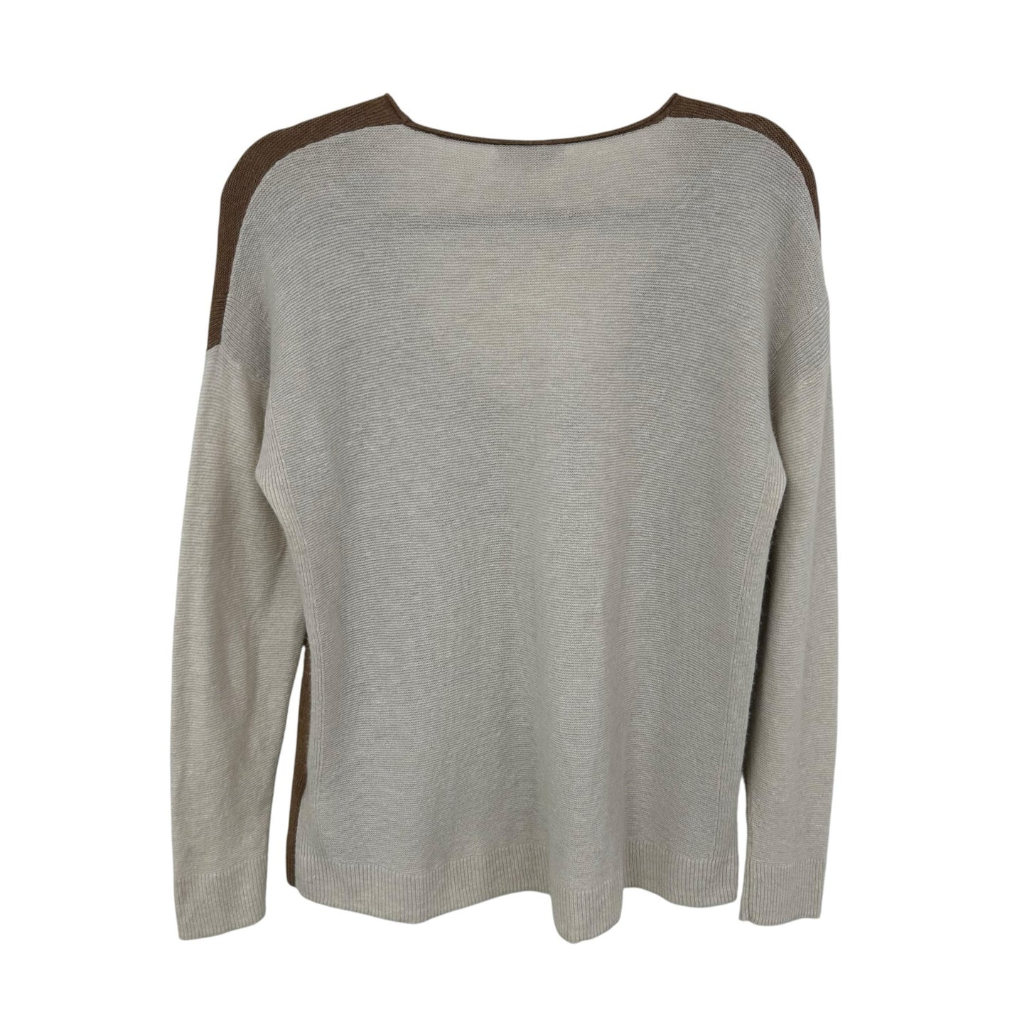 Madewell Heather Cement Kimball Pullover Sweater in Colorblock Womens Large