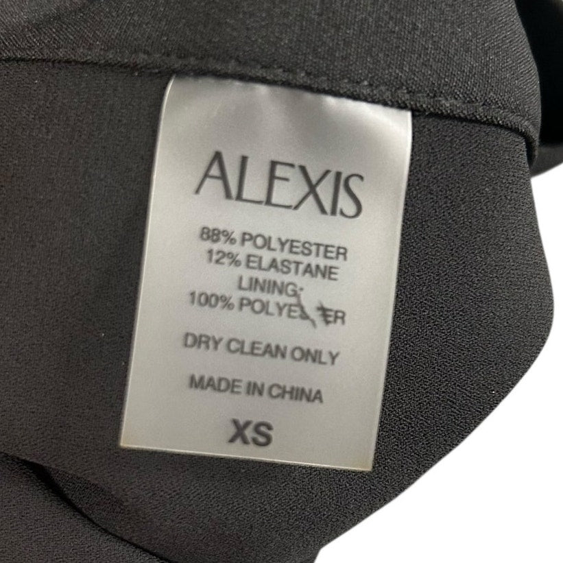 NWT Alexis Black Libra Buttoned Sleeveless Cady Mini Shift Dress Womens Size XS