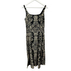 NWT Ulla Johnson Black Flora Natali Tank Sleeveless A Line Midi Dress Womens 2