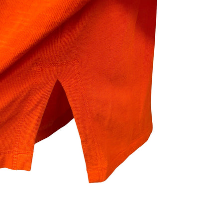 Free People We The Free Back At It Oversized Henley Top Long Sleeve Orange Large