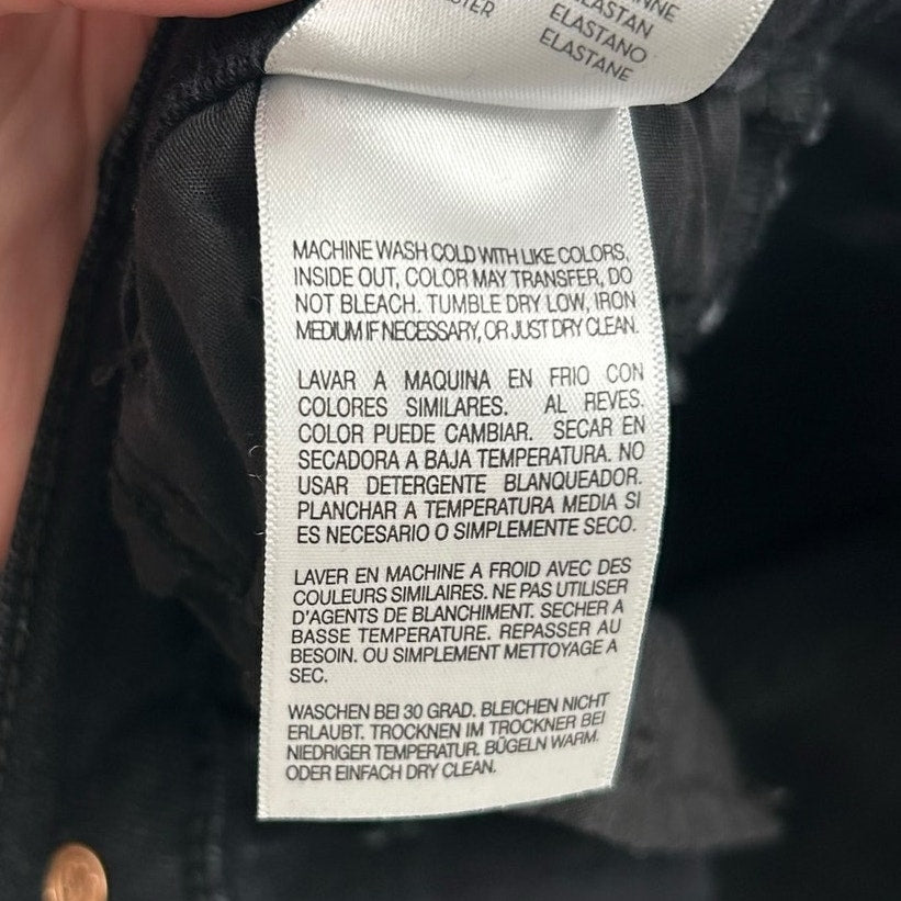 Mother Encounters At Night Black The Hustler Ankle Fray Jeans Womens 31 / 10