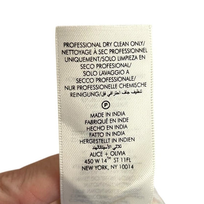 NWT Alice + Olivia Storm Floral Print Adira Tiered A Line Maxi Skirt Womens 0