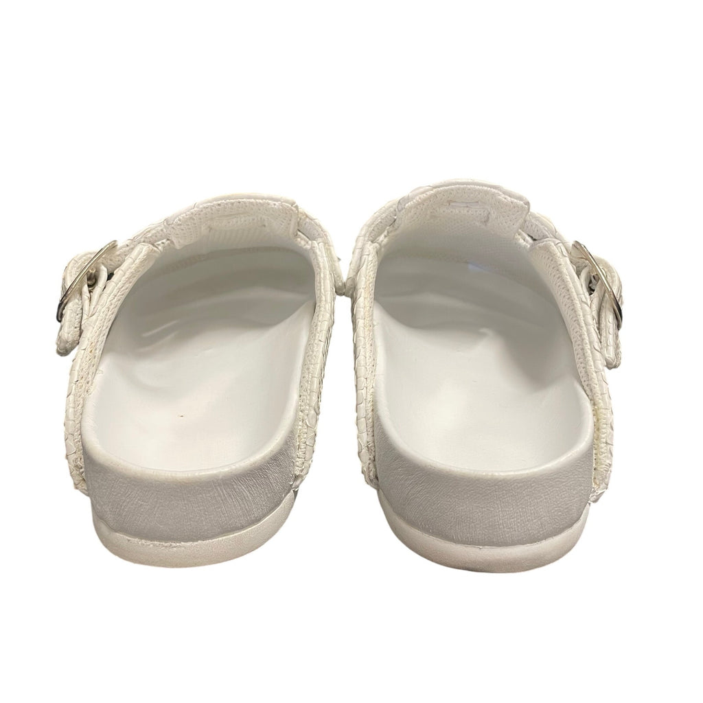 The Shoe Surgeon Luxe Mule in White Python Mens Size 8