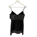 NWT David Koma Cady & Ember Cami Embellished Mini Dress Black Size UK 10 / US 6