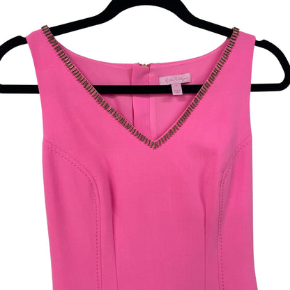 NWT Lilly Pulitzer Sleeveless Monica Dress Sunkissed Pink Womens 0