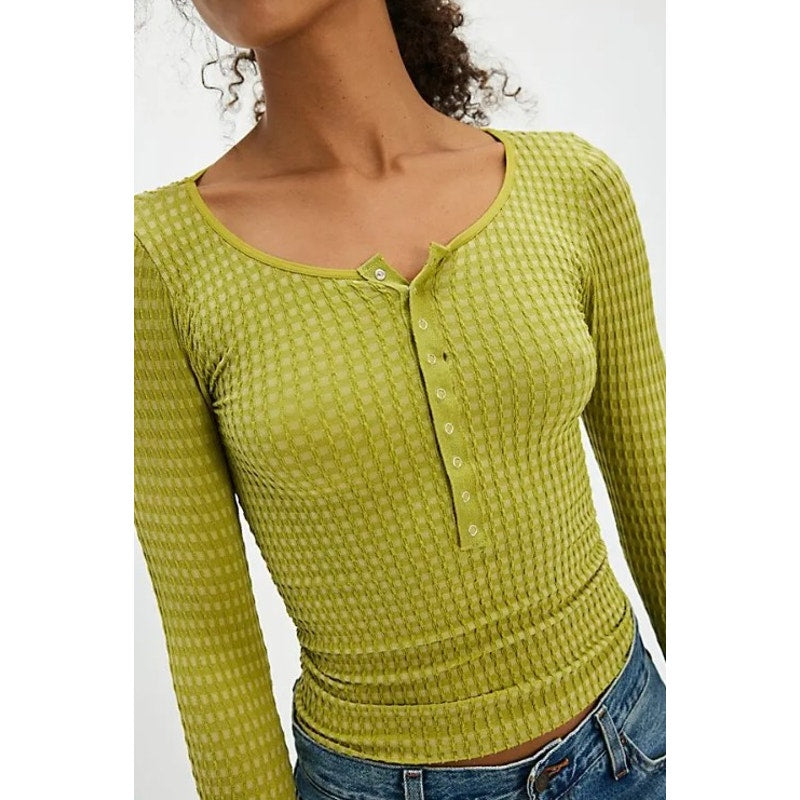 Intimately Free People Pam Oasis Molly Seamless Long Sleeve Womens XS / Small