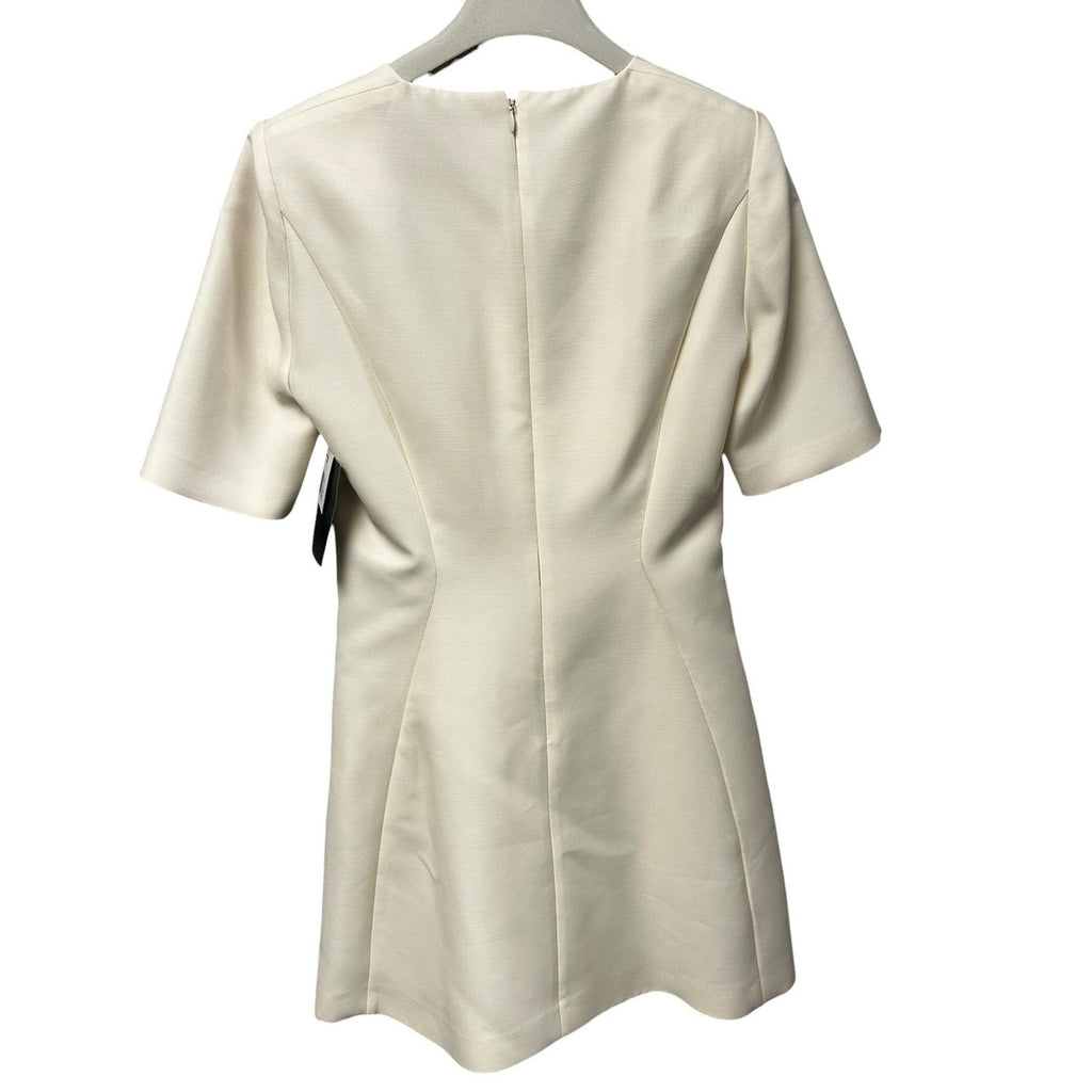 NWT Stella McCartney Cream Wool Blend Mini Alexys Dress Womens 36 / US Small