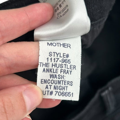 Mother Encounters At Night Black The Hustler Ankle Fray Jeans Womens 31 / 10