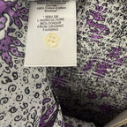 NWT Isabel Marant Etoile Anka Shirred Convertible Mini Dress Ecru Lilac US 4
