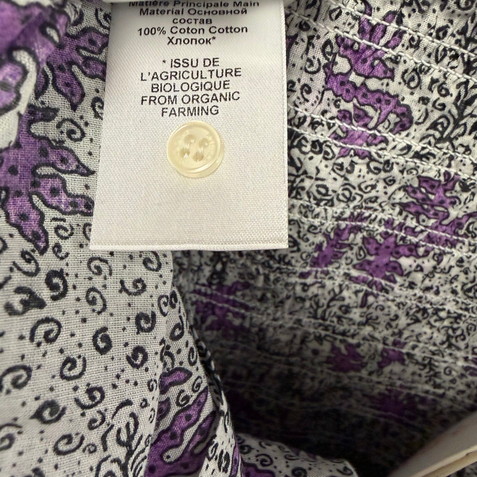 NWT Isabel Marant Etoile Anka Shirred Convertible Mini Dress Ecru Lilac US 4