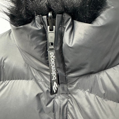 NWT Balenciaga Black Faux Fur Reversible Ski Jacket Womens 6