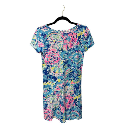 Lilly Pulitzer Short Sleeve V Neck Dive In T-Shirt Dress Womens X-Small