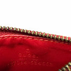 Gucci GG Marmont Coin Card Holder Keychain Wallet Red Leather AS IS