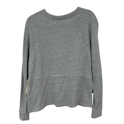 Athleta Gray Studio Cinch Side Tie Pullover Crewneck Sweatshirt Womens Small
