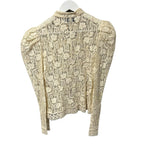 Christian Dior Ecru Lace Brandenburg Puff Sleeve Fitted Jacket Womens US 6