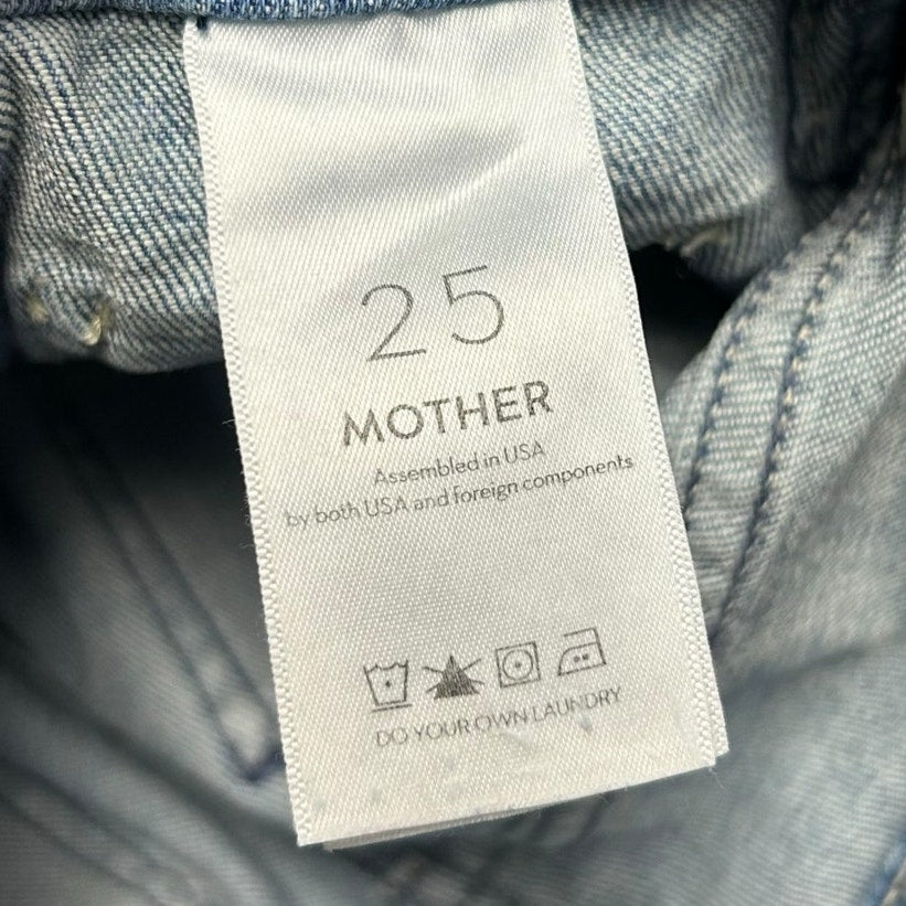 MOTHER Herbal Remedy The Curbside Cargo Flood Button Fly Jeans Womens 25 / 2