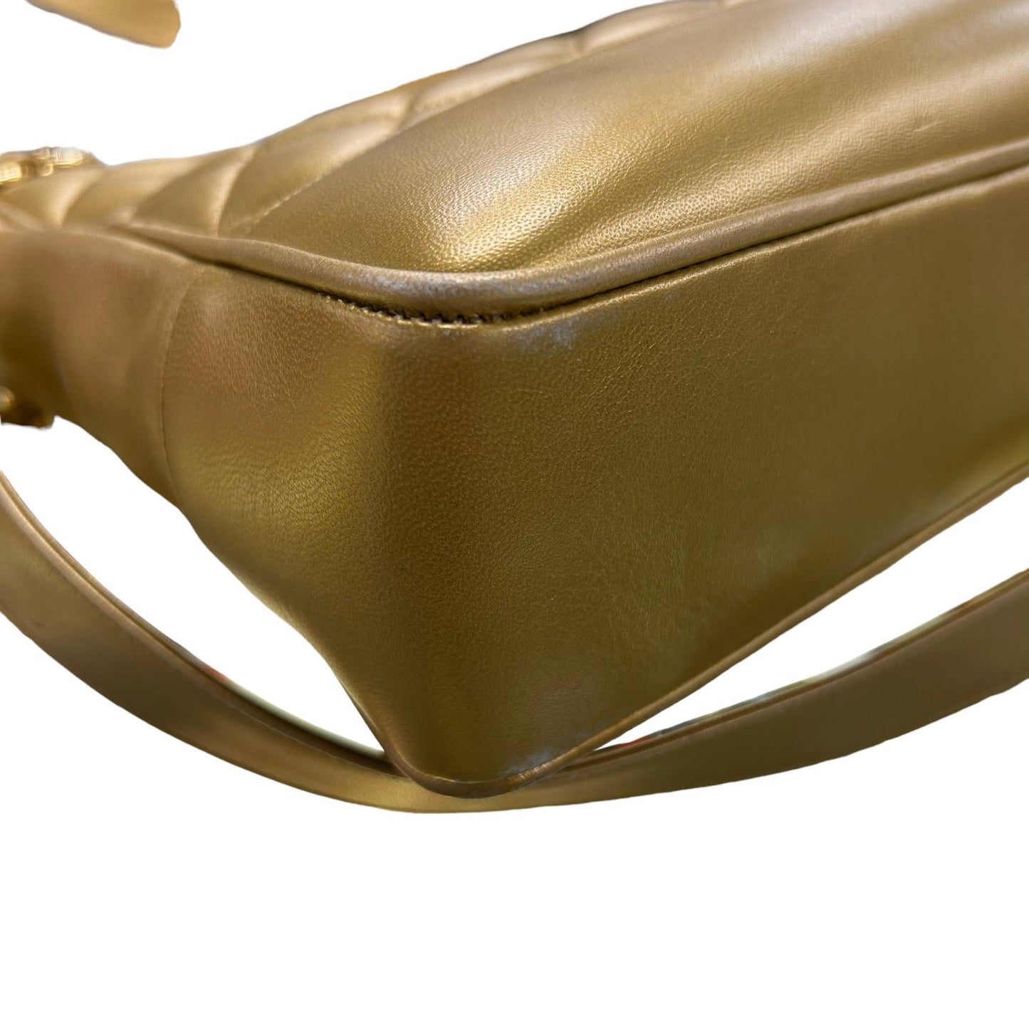 Chanel Gold Coco Ball Matelassé Chain Leather Shoulder Tote Bag