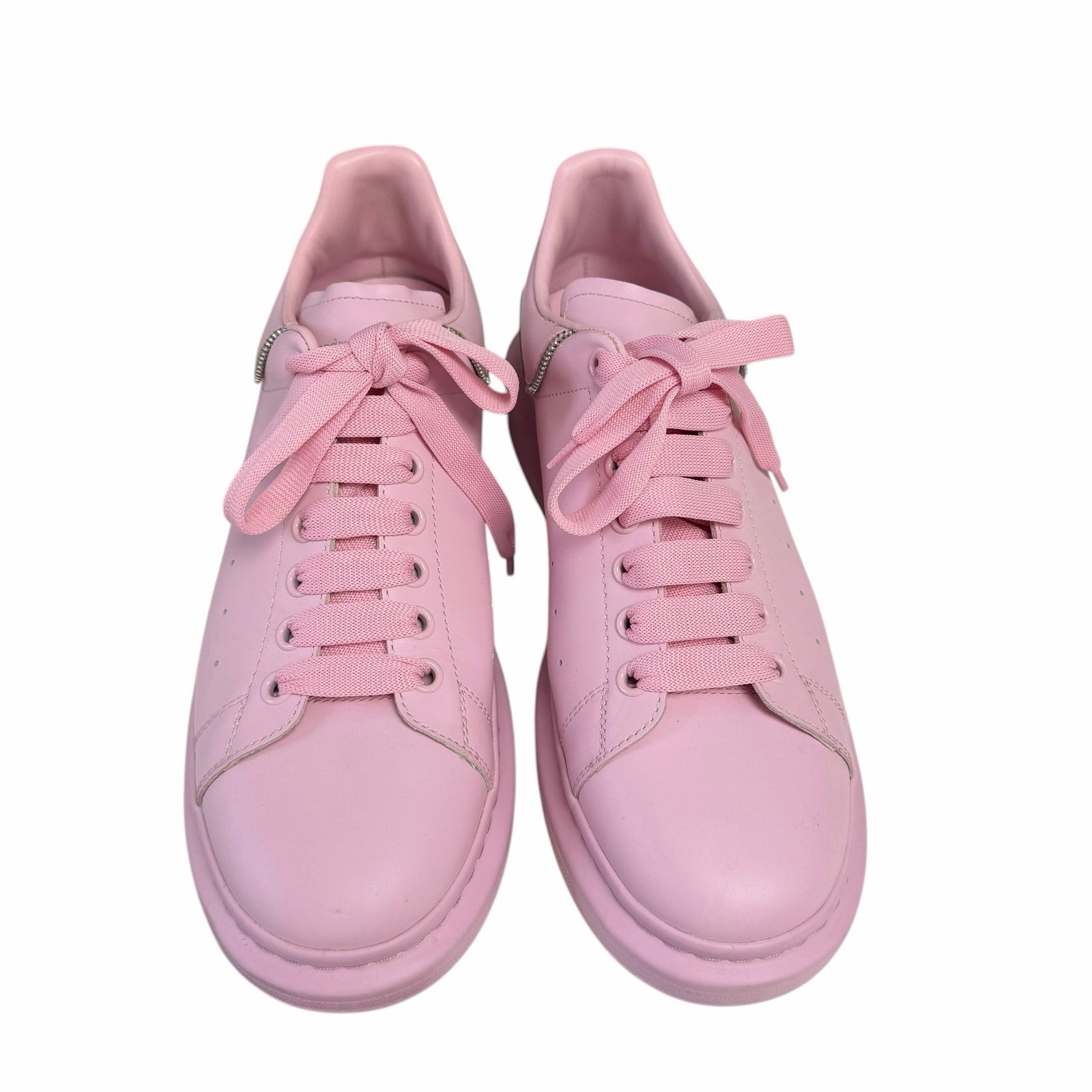 Alexander McQueen Zipper Tooth Oversized Sneaker Ice Pink Mens 45