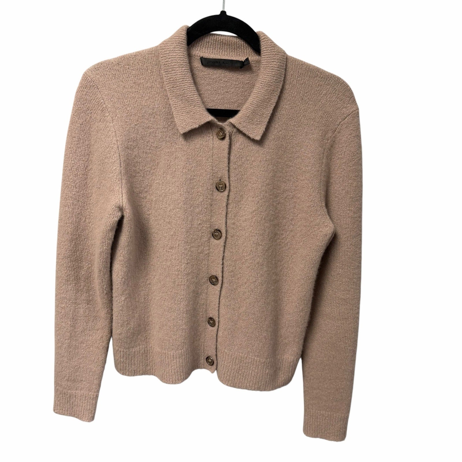 Jenni Kayne Murphy Collared Cashmere Blend Cardigan Sweater Mauve Womens Small