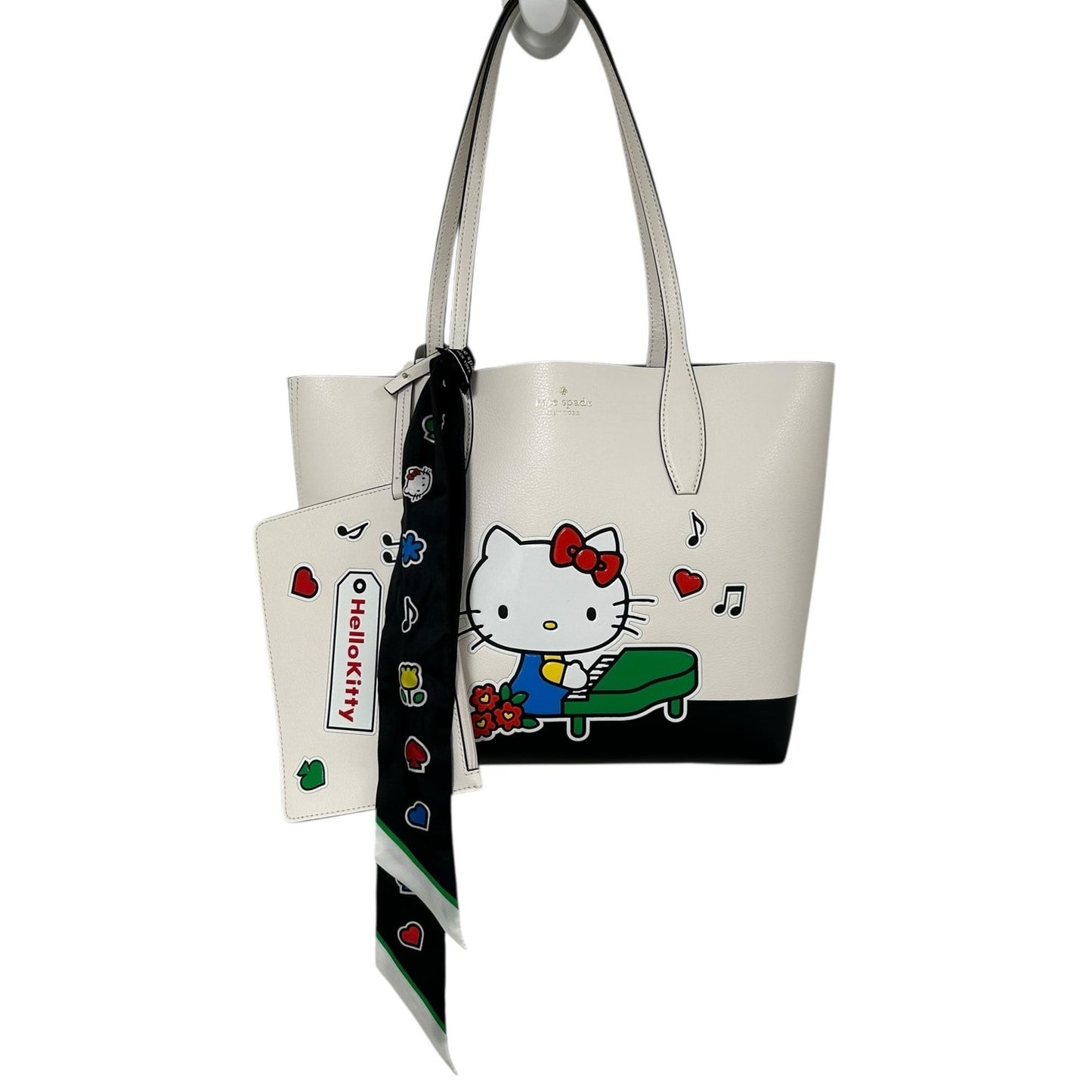 Hello Kitty x Kate Spade Ksny Medium Tote with Detachable Wristlet & Scarf