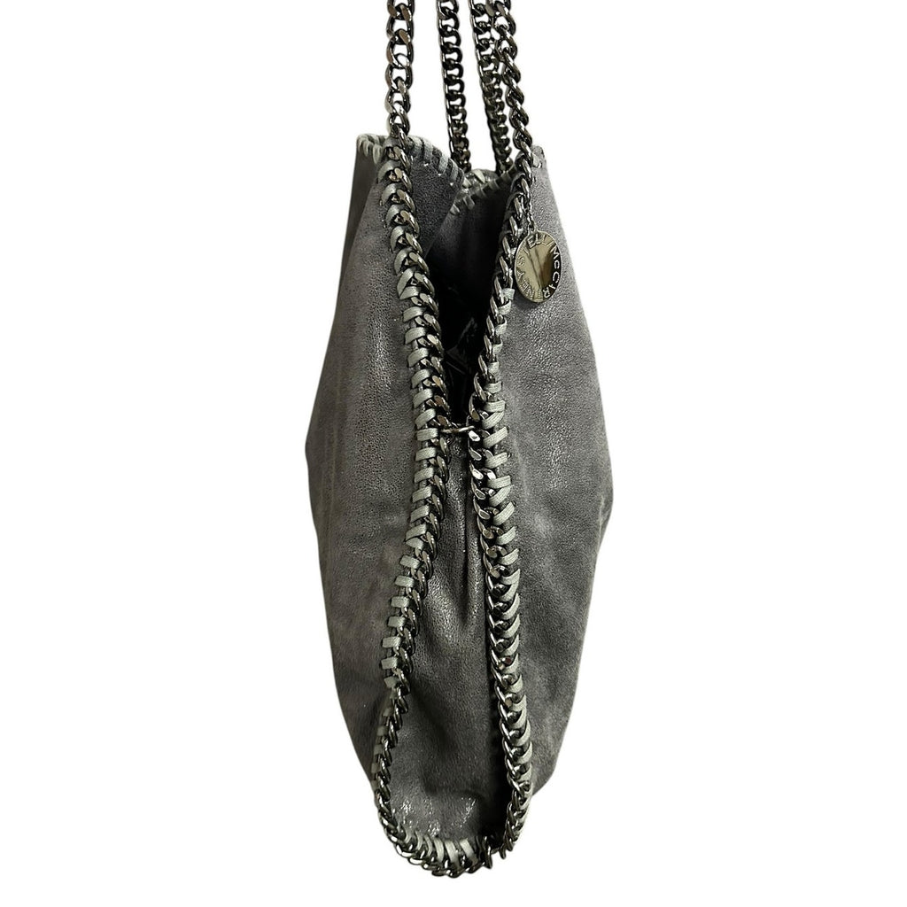 Stella McCartney Gray Falabella Three Chain Tote Shoulder Bag with Pouch