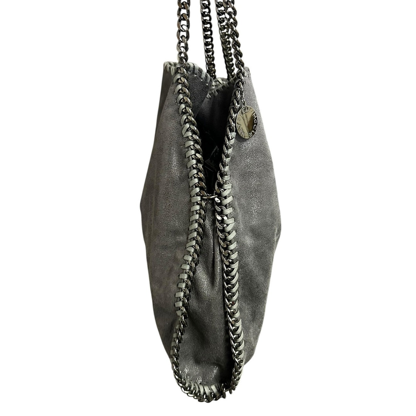 Stella McCartney Gray Falabella Three Chain Tote Shoulder Bag with Pouch